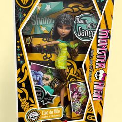 ✨NEW IN BOX MATTEL DAWN OF THE DANCE CLEO DE NILE MONSTER HIGH DOLL✨