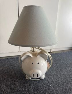 Pig / piggy table lamp for baby toddler or nursary
