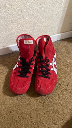 ASICS Red Wrestling Shoes men’s 11