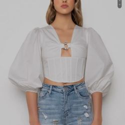 Corset Rhinestone Top