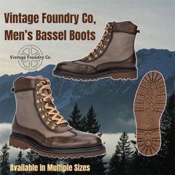 Vintage Foundry Co, Men’s Bassel Boots, Available in sizes 11, 10.5 & 9.5