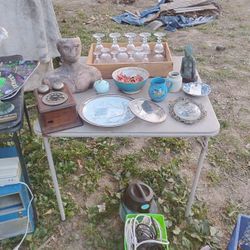 Rotary Phone!!!!!! And Sculptures! Antiques Plate Ware!