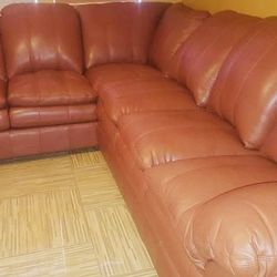 Leather Sectional 