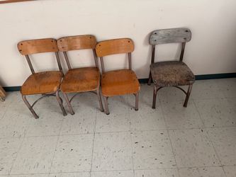 Wooden chairs