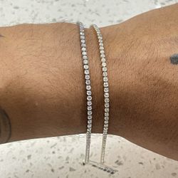 14k Natural VS Diamond Tennis Bracelet 3ct Total Size 7