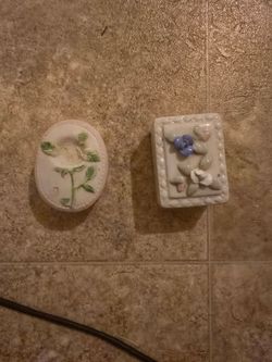Ceramic Trinket Boxes Set of 2