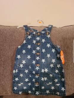 Girls Toddler & Baby Denim Button Up Dress
