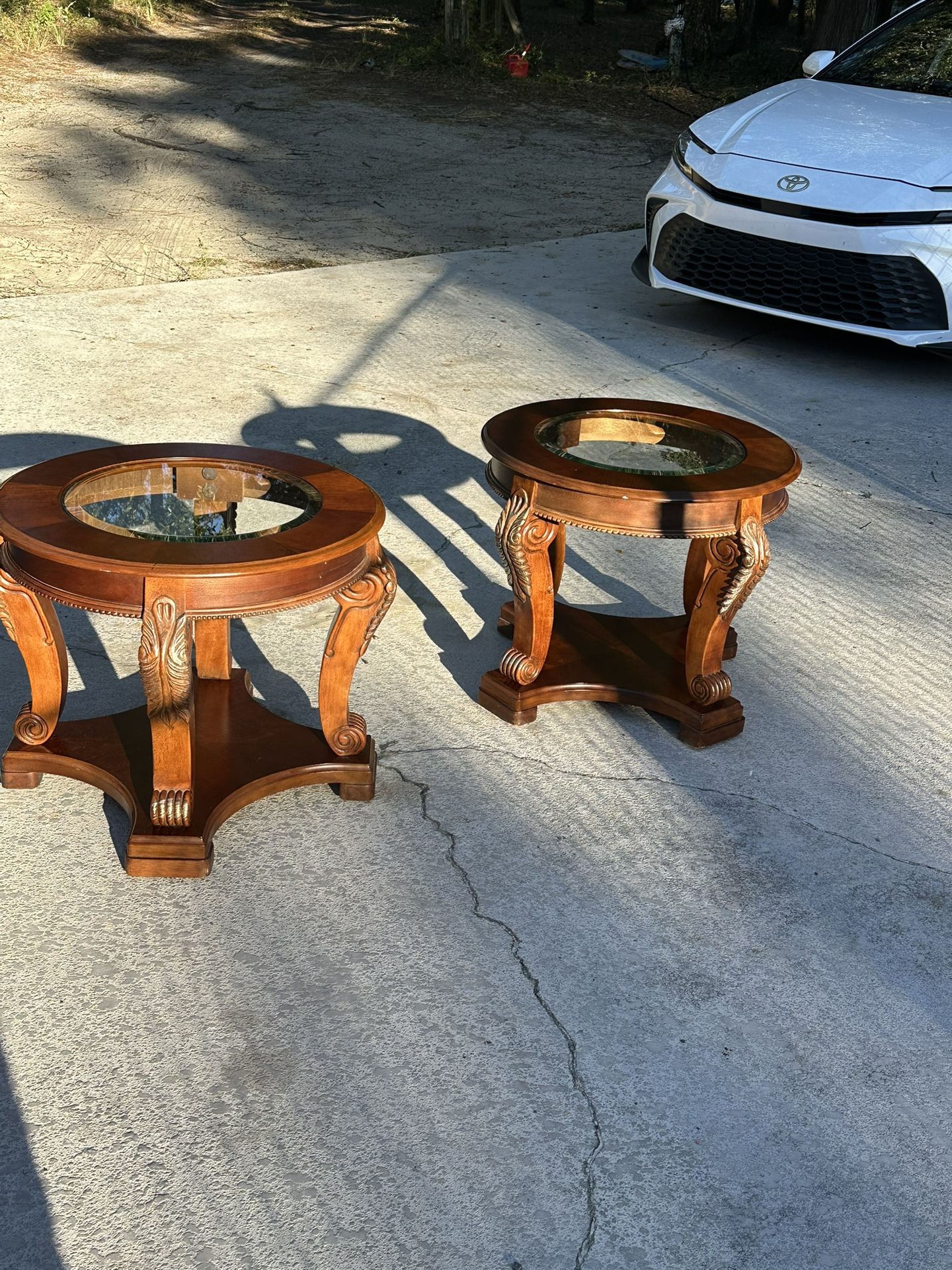 Solid Wood End Tables