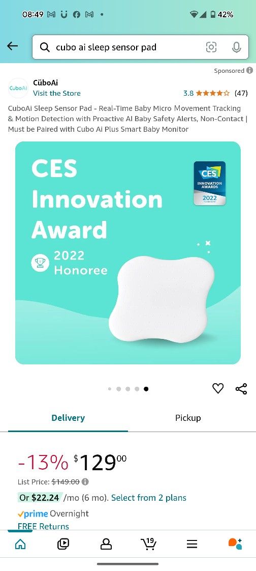 Cubo AI Sleep Sensor