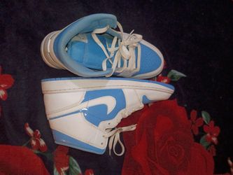 Nike Air Jordan 1 High Blue White Sneakers