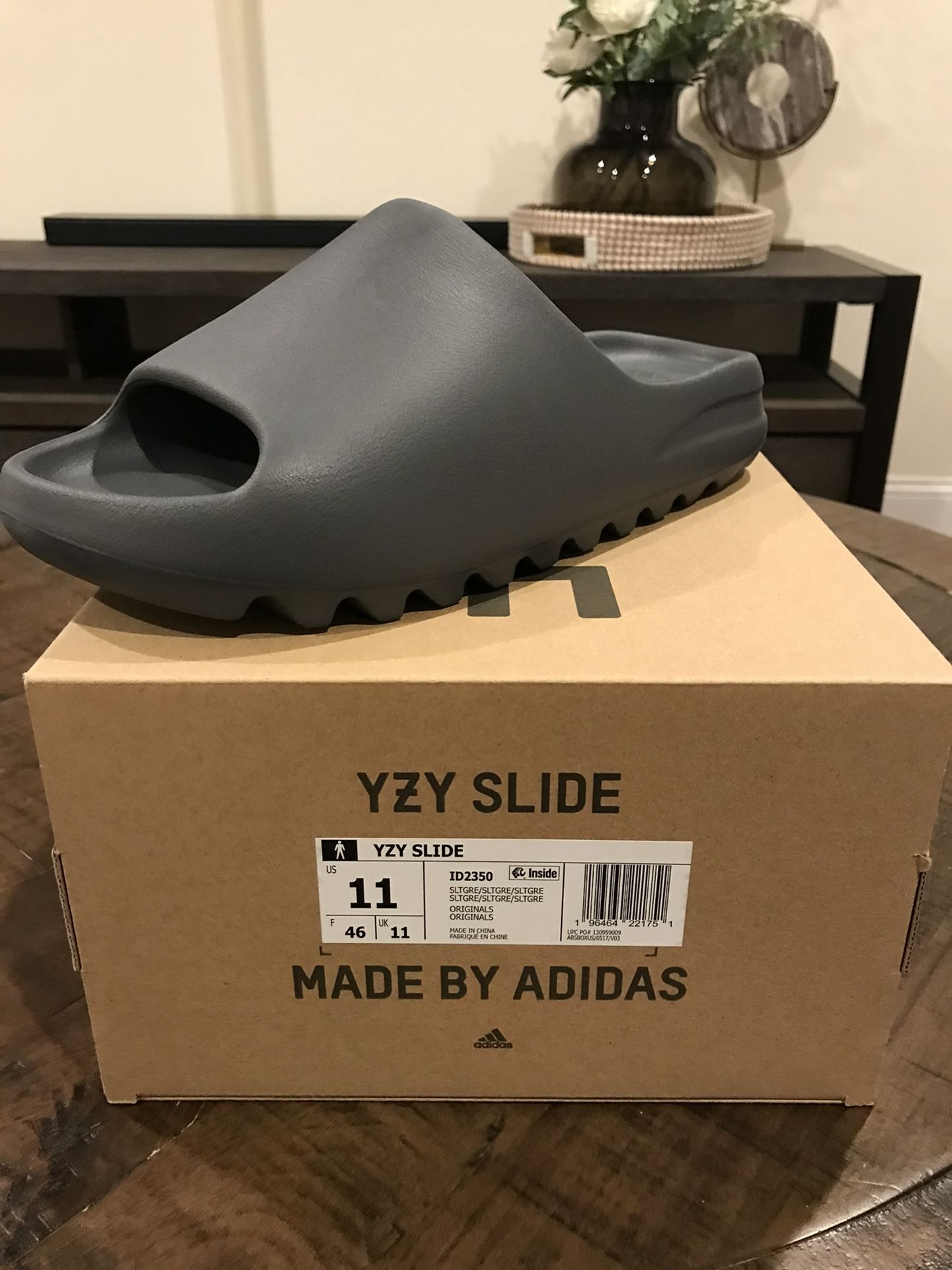 Adidas Yeezy Slide Slate Grey Size 11M