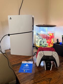 PlayStation 5 Slim Console with Two Controllers