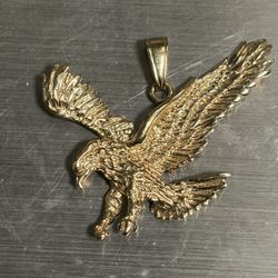 14k Eagle Pendant 