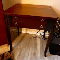 Antique Cherrywood side table with one drawer