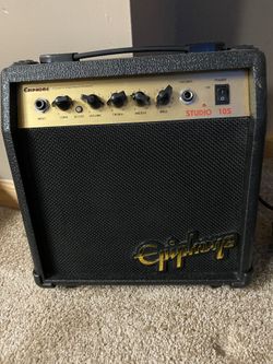 Epiphone guitar with amp