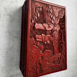 Antique Chinese Cinebar Box