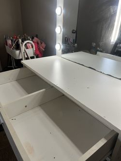 White Vanity Desk
