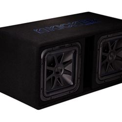 NEW 2 12” Kicker L7s Subwoofers Ported Box