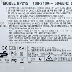 NEC DLP Projector 1080i And 3D Ready