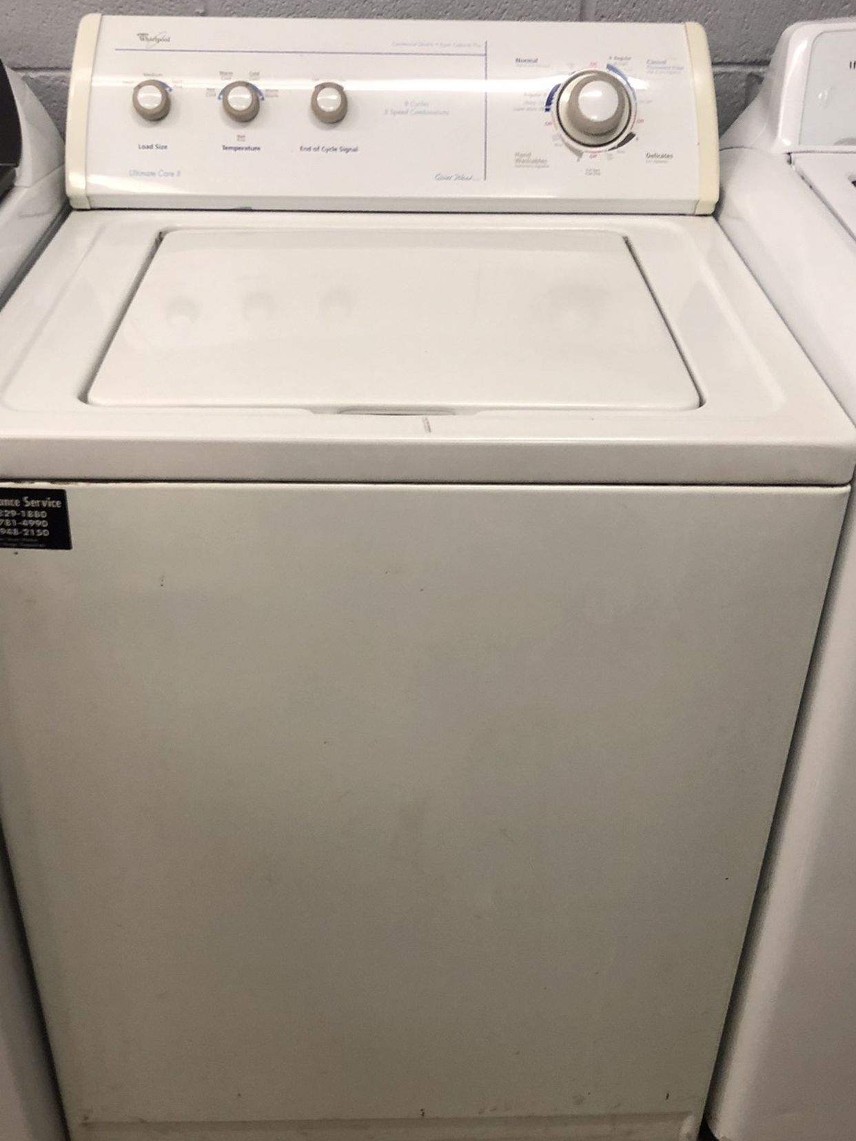 USED WHIRLPOOL WASHER