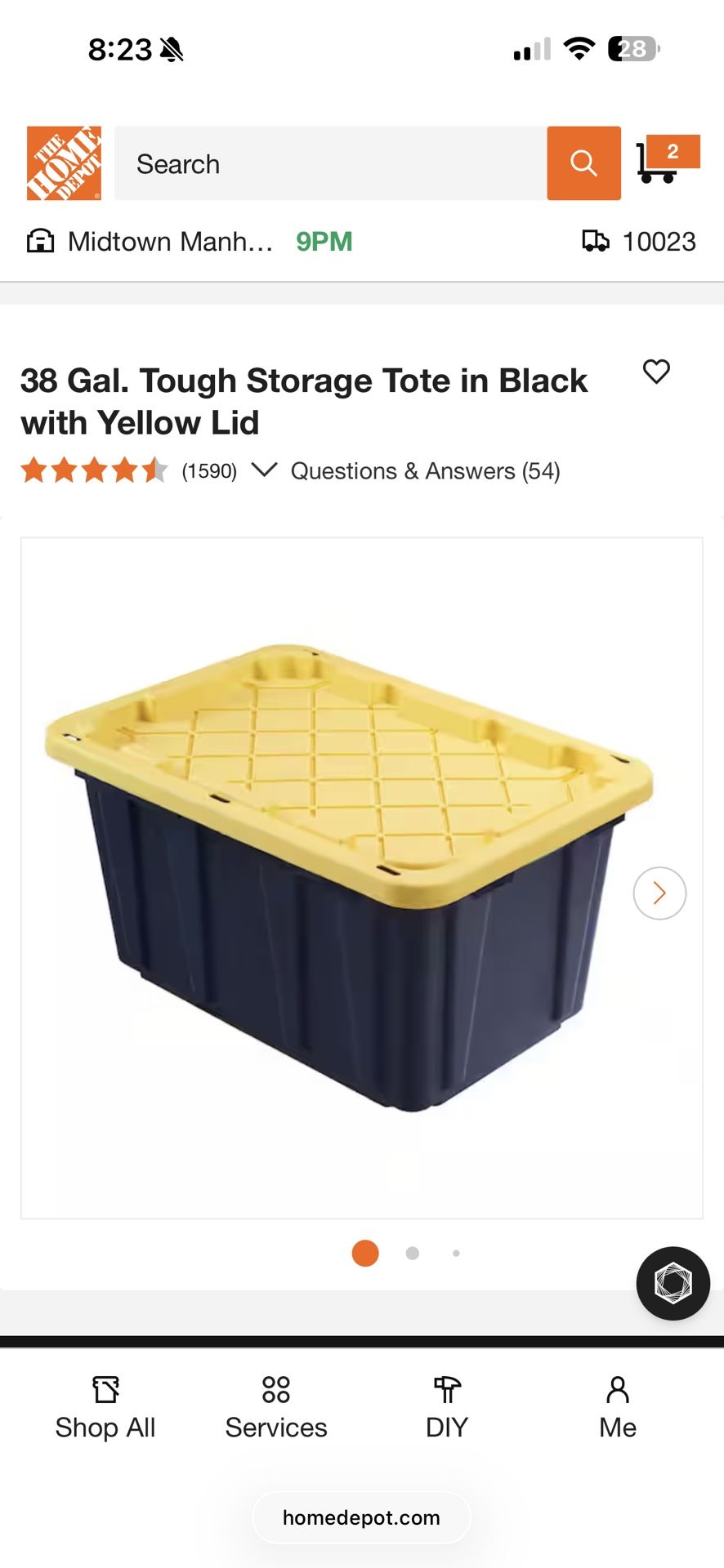 HDX Tote Storage Bins