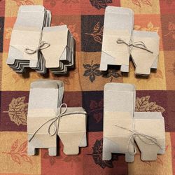 Cardboard Miniature Party Favor Boxes With Tie 