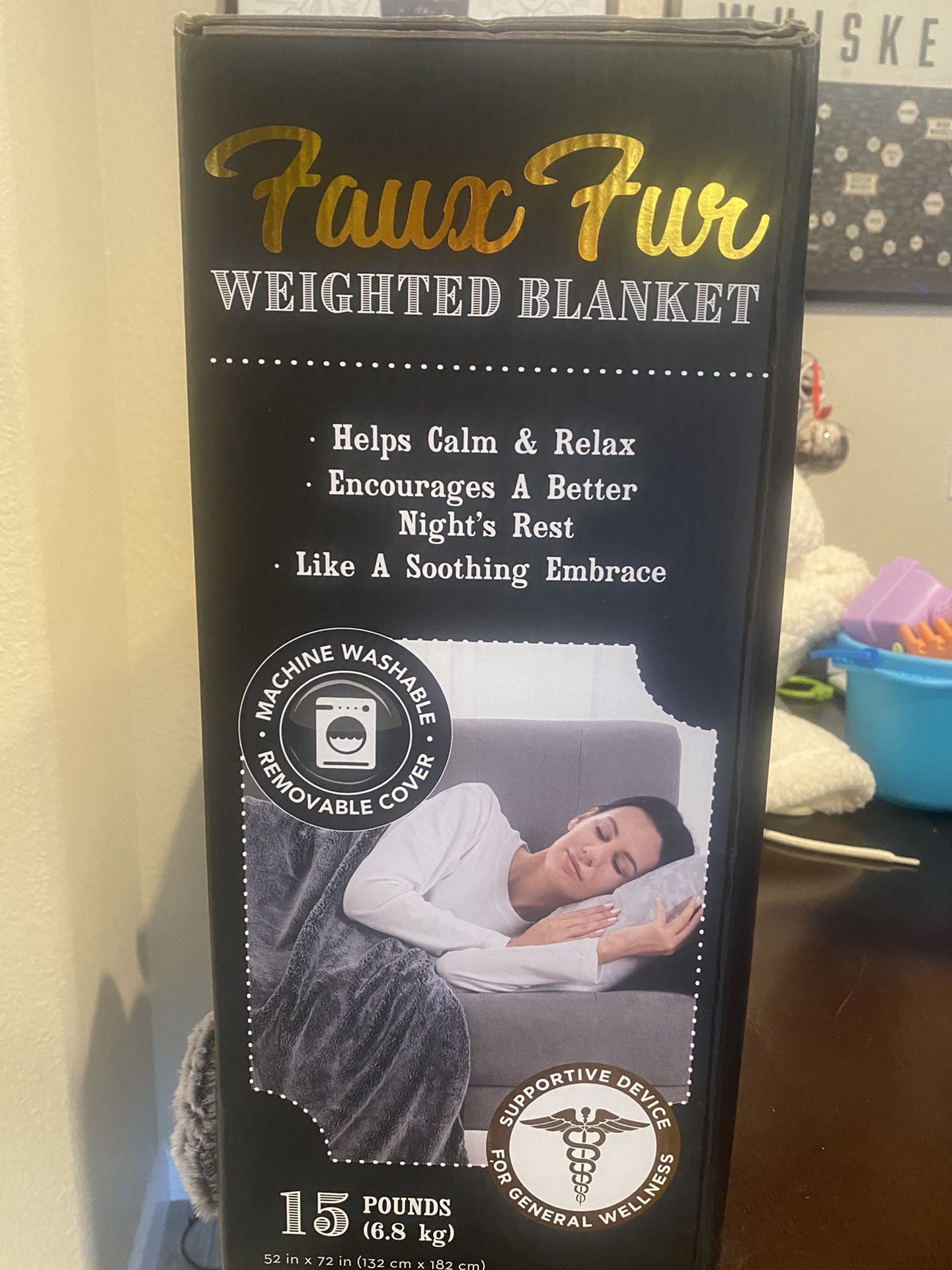 Faux Fur Weighted Blanket