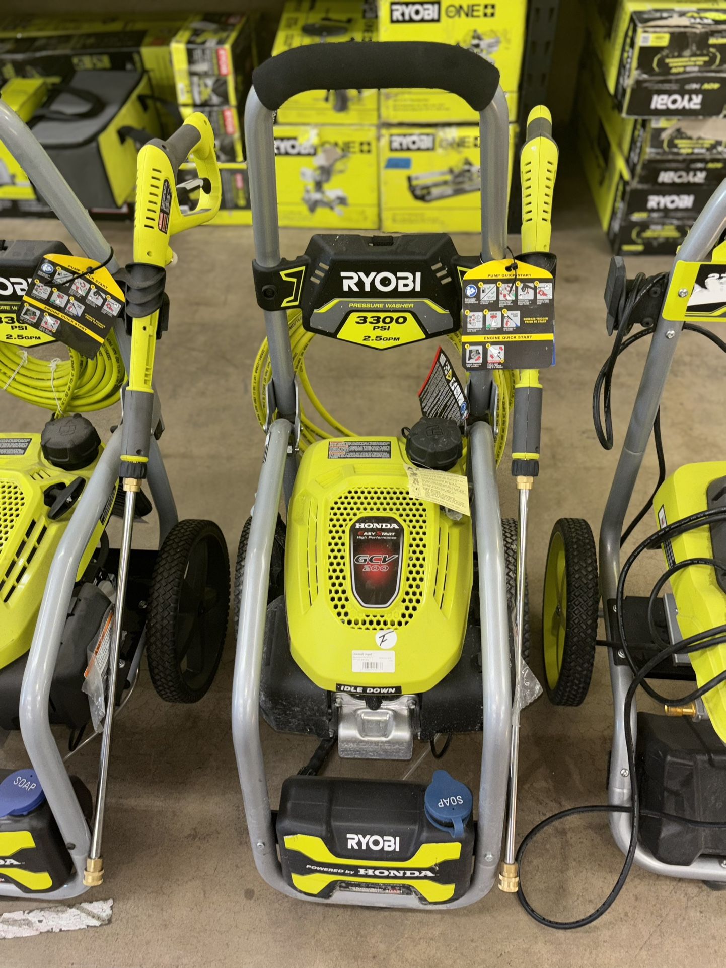 (New) Ryobi 3300 PSI 2.5 GPM Cold Water Gas Pressure Washer with Honda GCV200 Engine