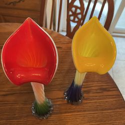 Two 1960s Bud Vase