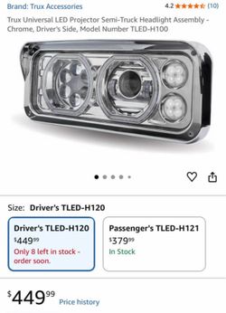 Driver side head light