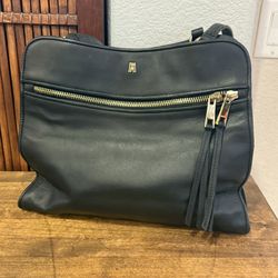 Antonio Melani Black Leather Purse/ Handbag / Tote