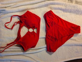Red Two-Piece Bikini Set medium
