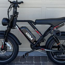 Koomi S8 750 Watt Electric Bike Comes With A Free Lock And Free Cell Phone Holder Fully Assembled Ready To Ride