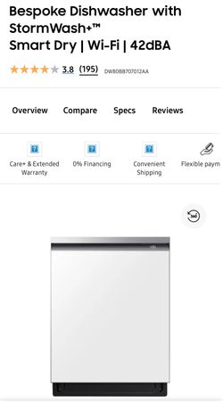 Brand new Samsung Bespoke Dishwasher with StormWash+™ Smart Dry | Wi-Fi | 42dBA