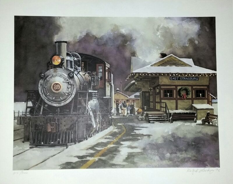 Railroad "East Strasburg Engine 89" Limited Edition Print