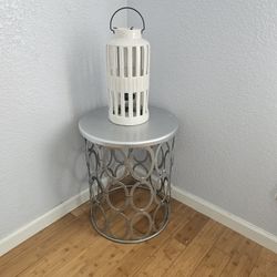 Side Table With Decor 