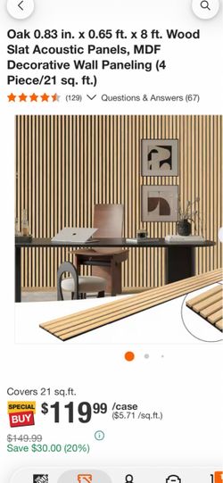 Wall panel acoustic