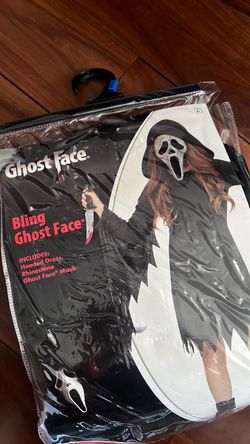 GIRL’S Bling Ghost Face Halloween Costume