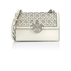 Tory Burch Miller Basketweave Flap Shoulder Bag