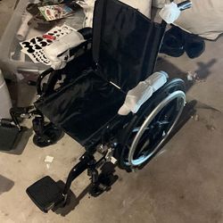 Wheelchair and crutches child size