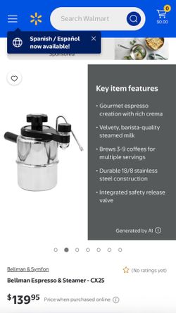 Espresso coffee maker stove