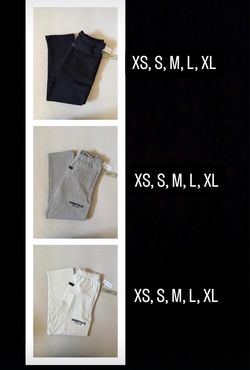Essential hoodies/sweats 40$ singles 75$ sets 30$ bape tees