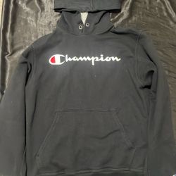 Champion Black Hoodie – Men’s Small