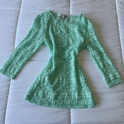 💚✨ Mint Lace Fit & Flare Top – Fairycore / Coquette Dream Small ✨💚