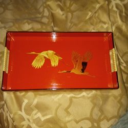 Beautiful Vintage Lacquered Tray 