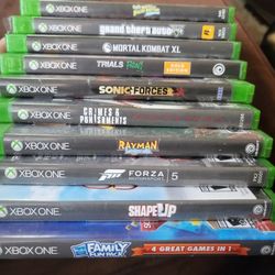 Xbox 1 games sonic,forza,mortal kombat,  gta 5, SpongeBob, trials,Rayman, Etc.Xbox 1 games sonic,forza,mortal kombat,  gta 5, SpongeBob, trials,Rayman