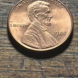 1988 D Penny 