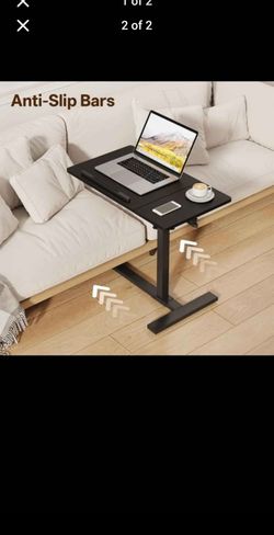 Adjustable Rolling Laptop Desk for Sofa
