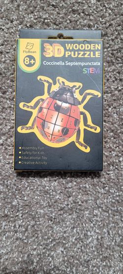 3D Wodden puzzle Ages 8+, STEM