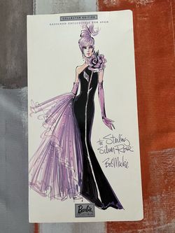 Bob Mackie Sterling Silver Rose Barbie Collector Edition